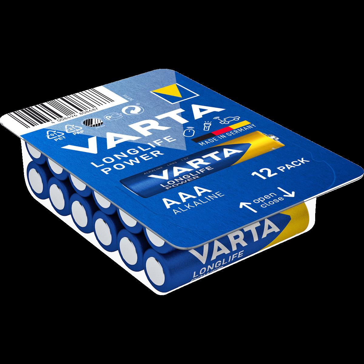 Micro-Batterie VARTA ''HIGH ENERGY'' 1,5V, Typ AAA/LR03, 12er-Pack