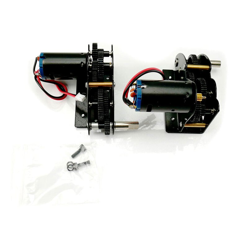 4in1 Stahlgetriebe, komplett kugelgelagert, kurze Welle