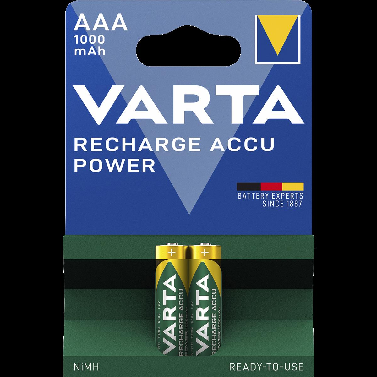 Micro-Akku VARTA ''Professional'', Ni-MH, 1.000 mA, Typ AAA, 2er-Blister