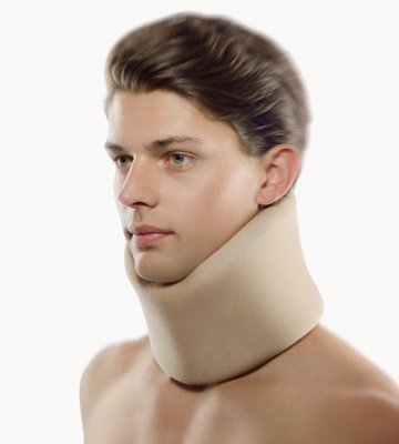 Bort Cervicalstütze anatomisch geformt beige>>>>Ausf.: Kinnhöhe 5,5 cm Gr. S