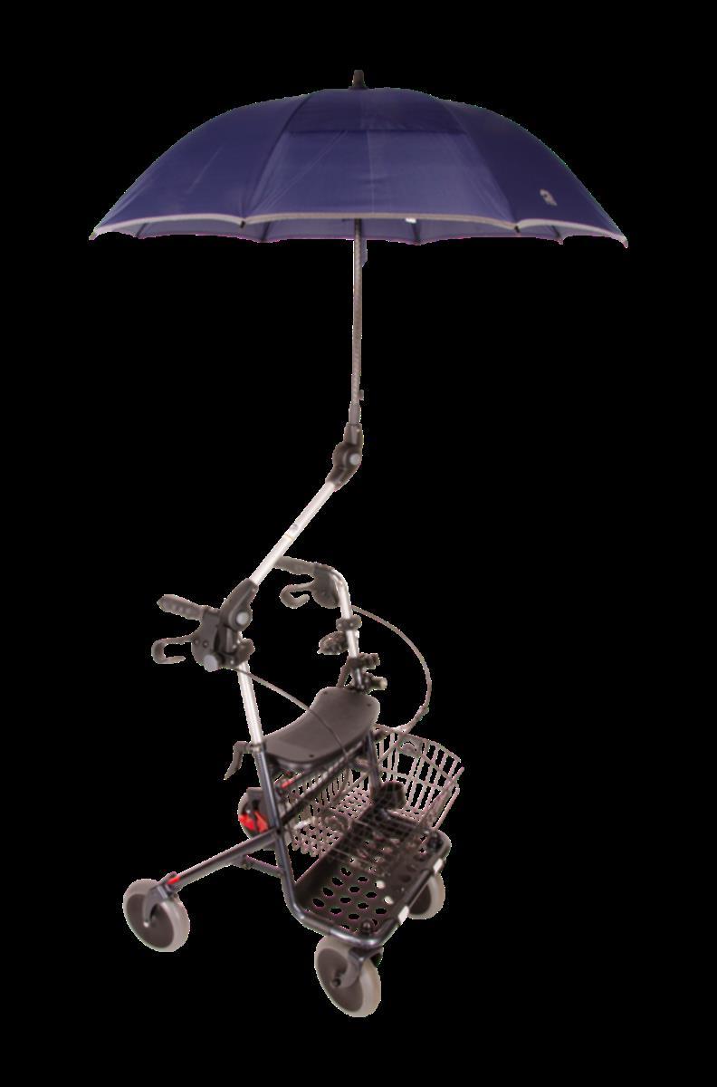 ROLLATORSCHIRM.ST.22.BR Rollstühle Universellblau, schwarz, silberAluminium, Fiberglas, Kunststoff