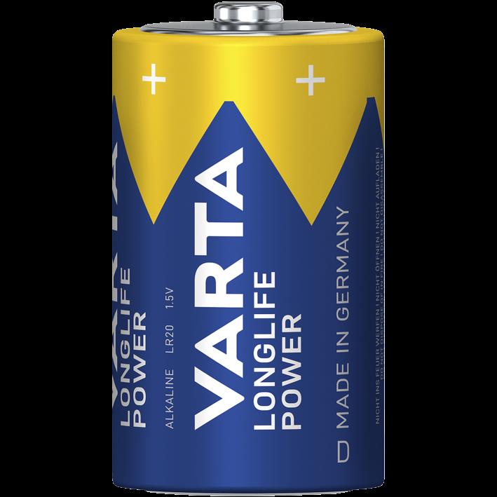 Mono-Batterie VARTA ''Longlife Power'' Alkaline, Typ D, LR20, 1,5V, 4er Pack