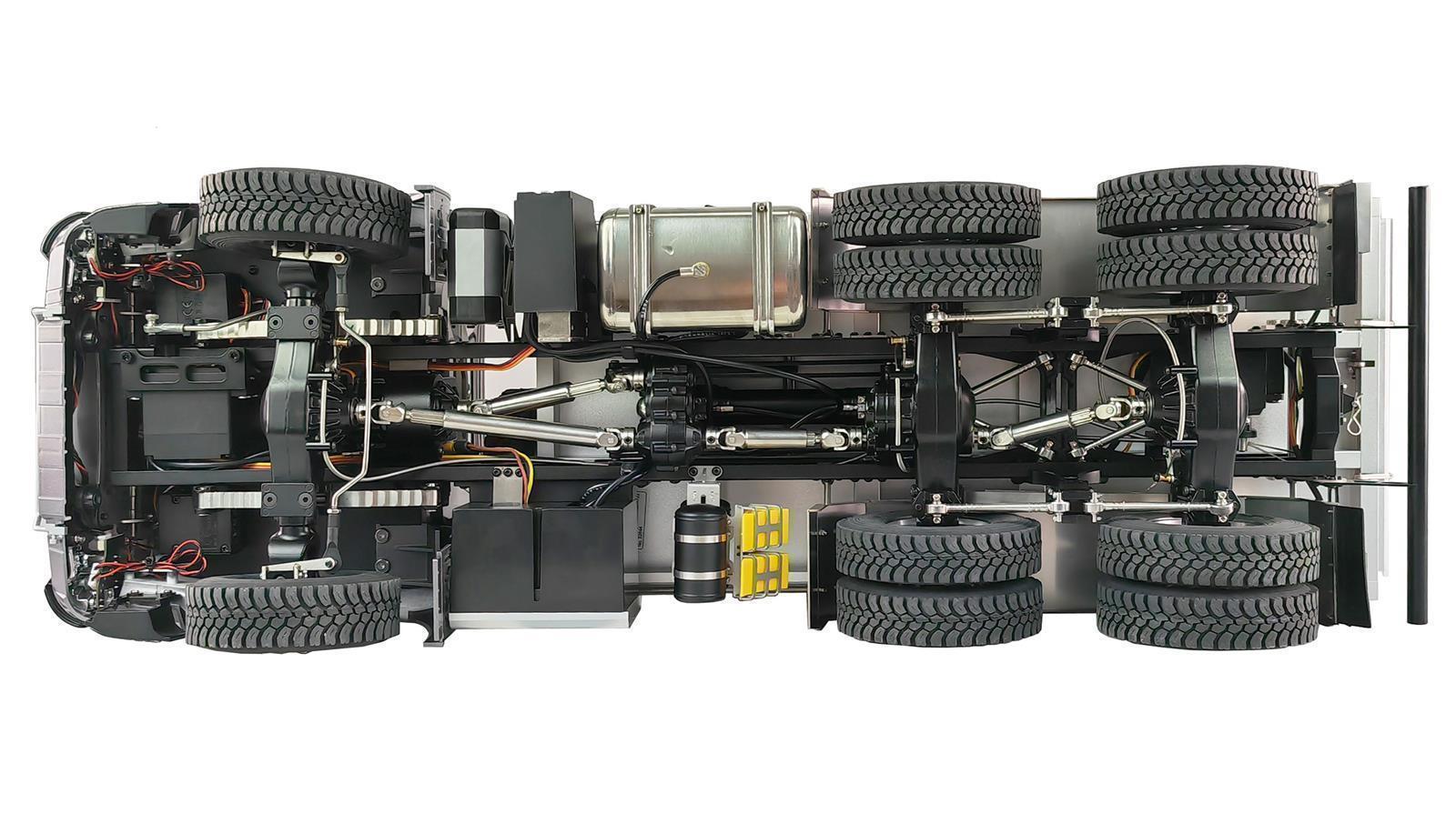 Mercedes-Benz Arocs Hydraulik Muldenkipper Pro 6x6 1:14 RTR rot