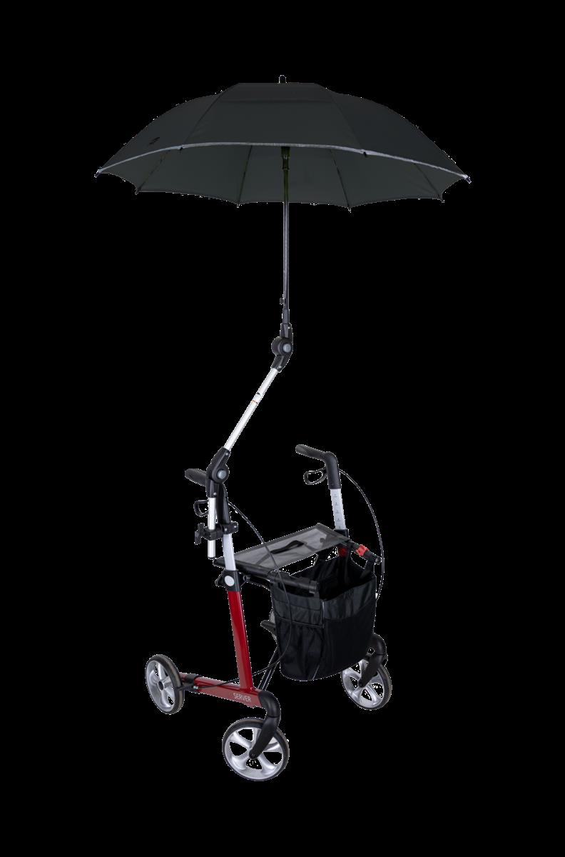 ROLLATORSCHIRM.R1.SR für Bechle Brado, Rehasense ATHLON, SERVER und Russka VITALblau, schwarz, silberAluminium, Fiberglas, Kunststoff