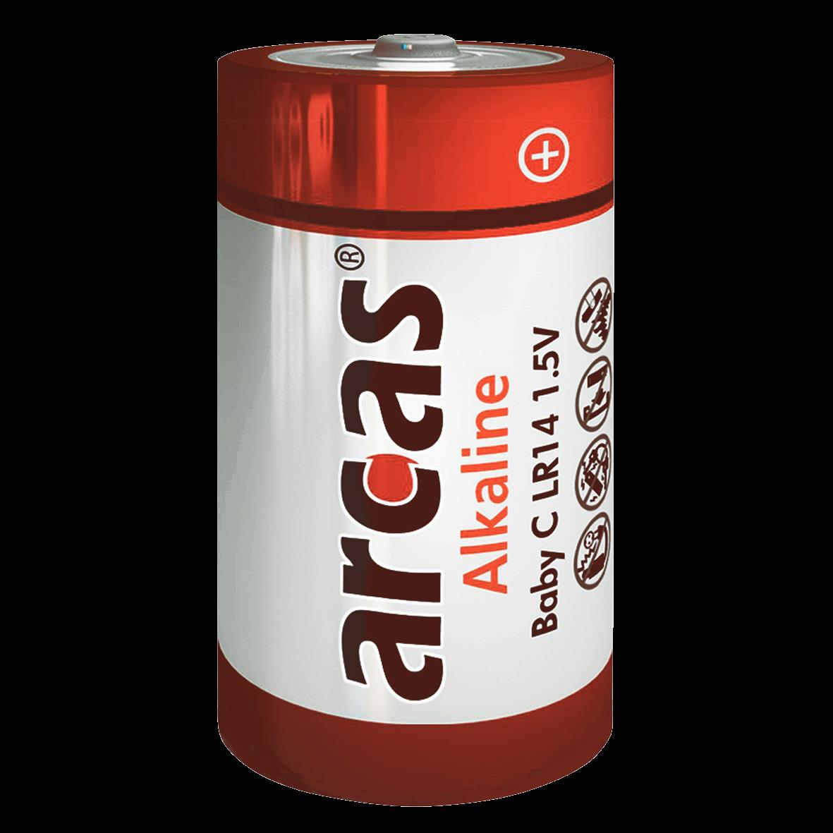 Baby-Batterie Alkaline 1,5V, Typ C/LR14, 2er-Pack