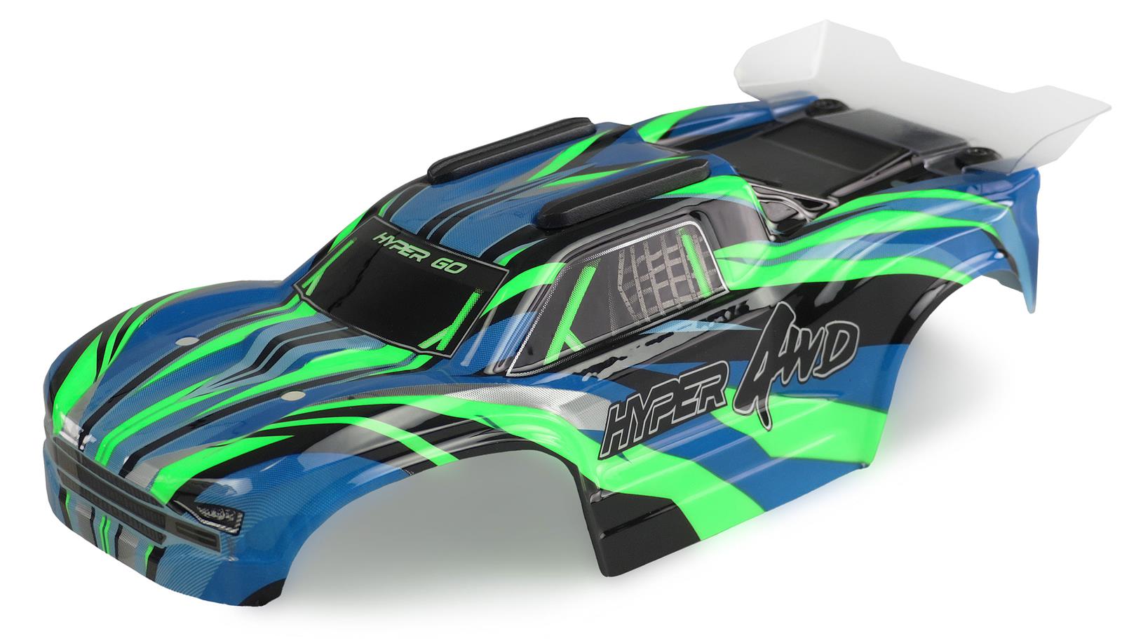 Karosserie Truggy Hyper Go blau/grün