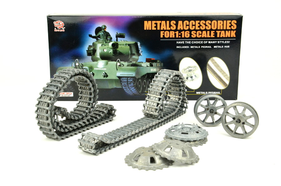 Aufrüstungssatz für Panzer: Metallkettenset für Heng Long Sturmgeschütz