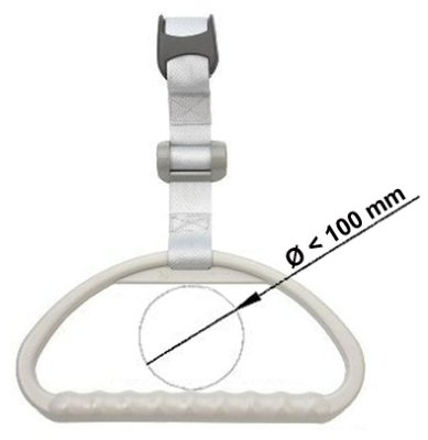 Aufstehgriff, Gurt mit Rutschsicherung und Aufrollautomatik>>>>