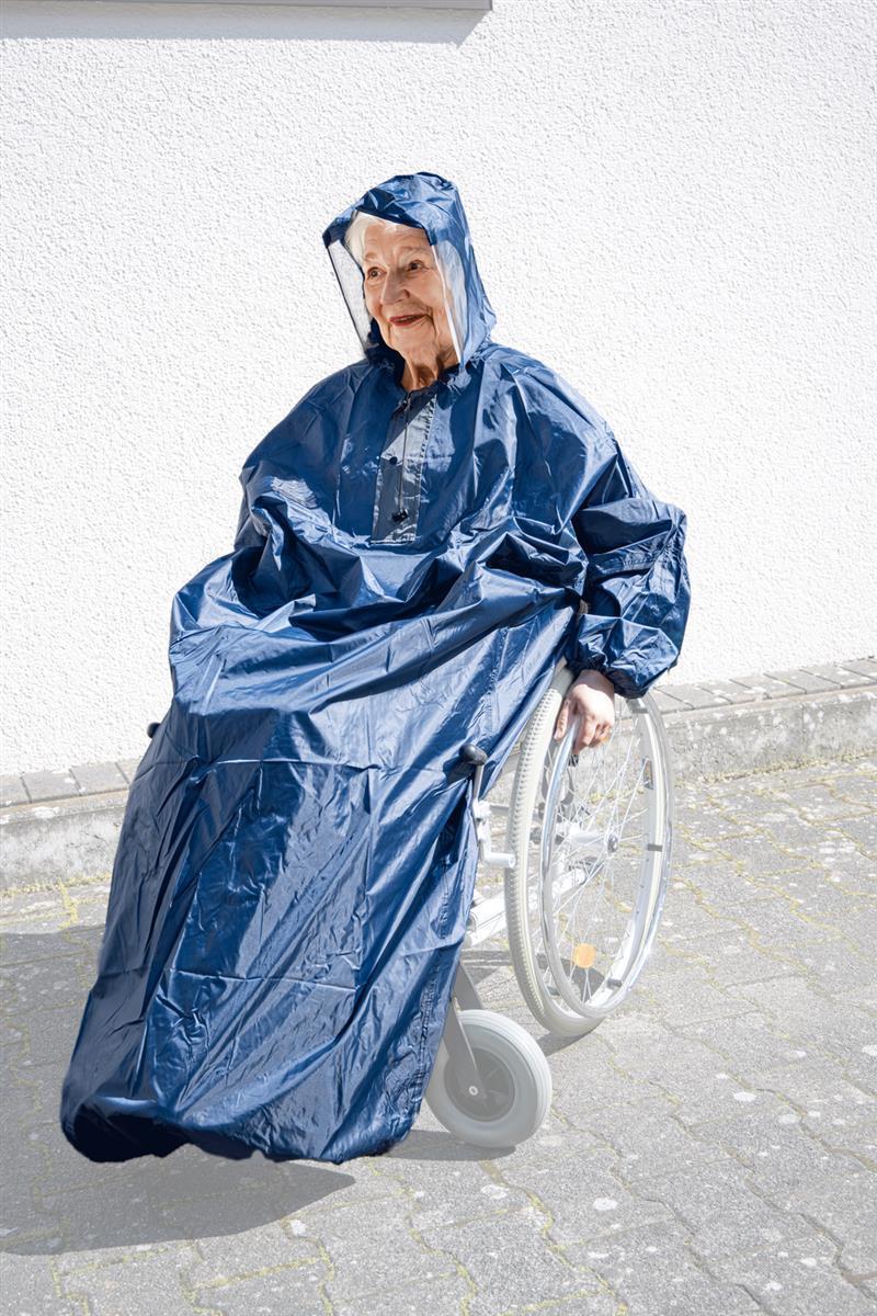 Rollstuhl-Regencape RAINSTAR.STBdunkelblauPolyester Gewebe