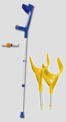 Unterarmgehstütze Magic-Twin, Quetsch-Clip>>>>Farbe: lichtgrau