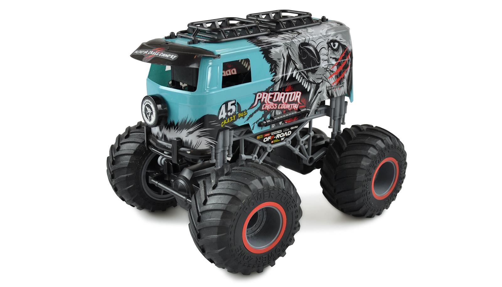 Crazy Bus Monster Truck 1:16 RTR blau