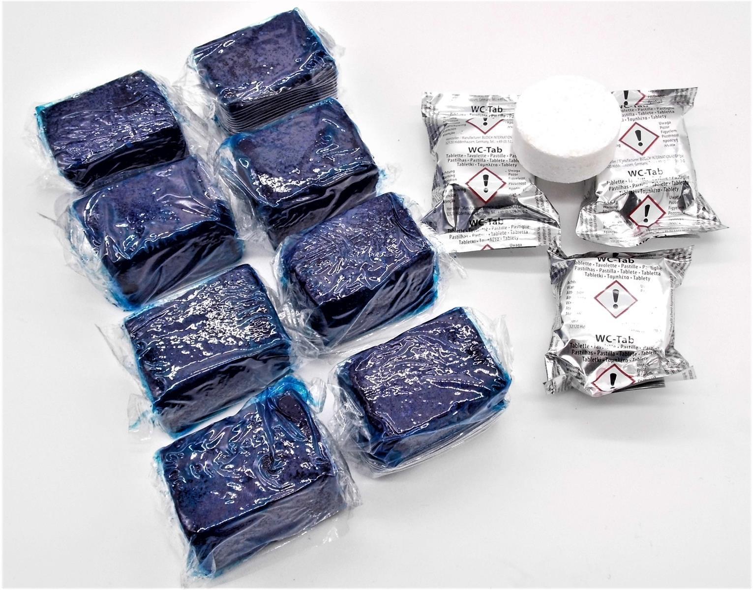 WC-Star WC Star XXL 8er Nachfüll-Set für den WC-Star (Wasserkastensteine, Blauspüler)