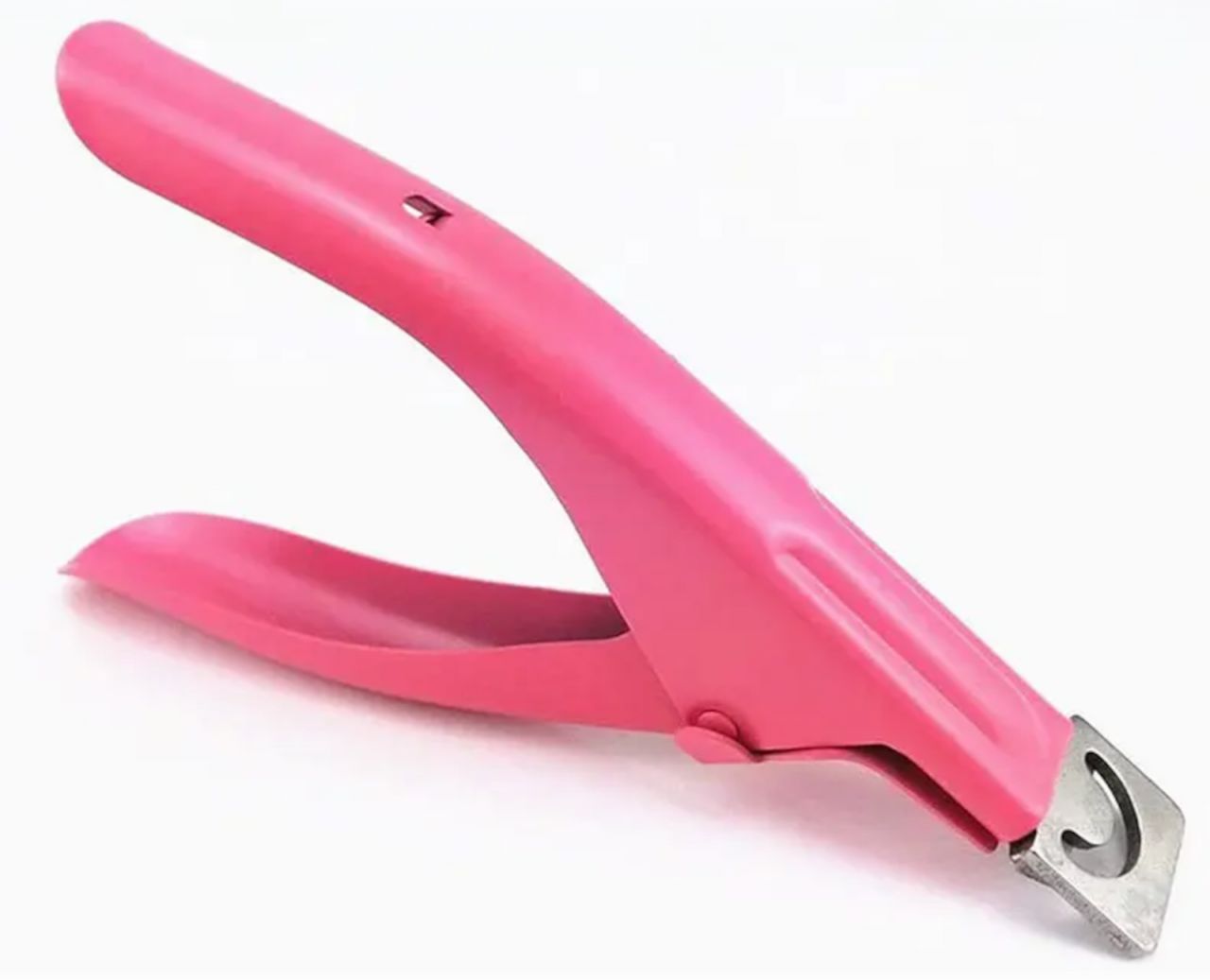 Top Nagelknipser Tip Cutter Schneider für Kunstnägel Gelnägel Maniküre Werkzeug aus Edelstahl Pink TCP-01