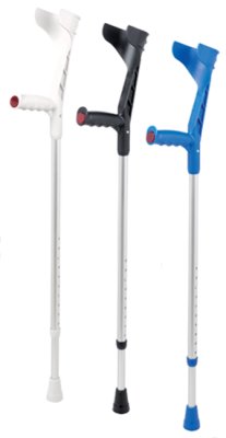 Unterarmgehstütze ECO 120 mit Druckknopf (Paar)>>>>Farbe: tiefschwarz