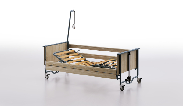 Pflegebett domiflex 3low, 4-get., 90x200cm>>>>Farbe: Buche gedämpft