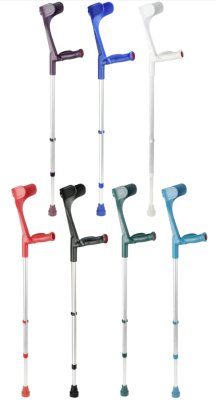 Unterarmgehstütze KLASSIKER 220 mit anatomischem Softgriff, Druckknopfverstellung>>>>Farbe: türkis