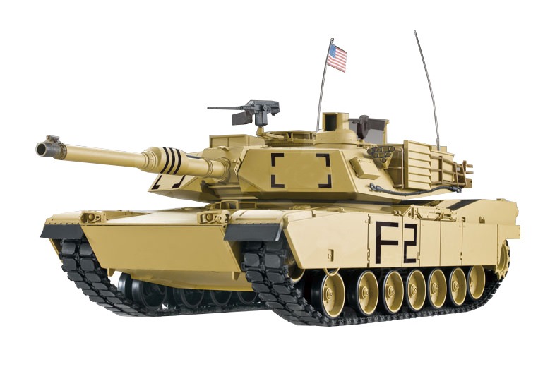 RC Panzer "M1A2 Abrams" 1:16 Heng Long -Rauch&Sound, Stahlgetriebe, Metallketten und Metallräder, 2,4Ghz V6.0 - Pro