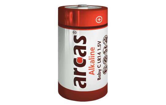Baby-Batterie Alkaline 1,5V, Typ C/LR14, 2er-Pack
