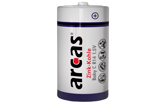 Baby-Batterie Super Heavy Duty 1,5V, Typ C/R14, 4er-Pack