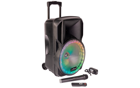 Mobile Beschallungsanlage PARTY ''PARTY-15RGB'' 800W, Bluetooth, LED-Beleuchtung