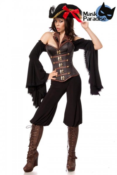 Female Pirate/Farbe:braun/schwarz/Größe:L