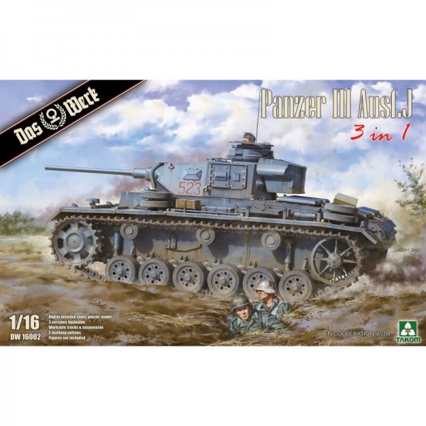 1/16 Panzer III Ausf.J 3in1