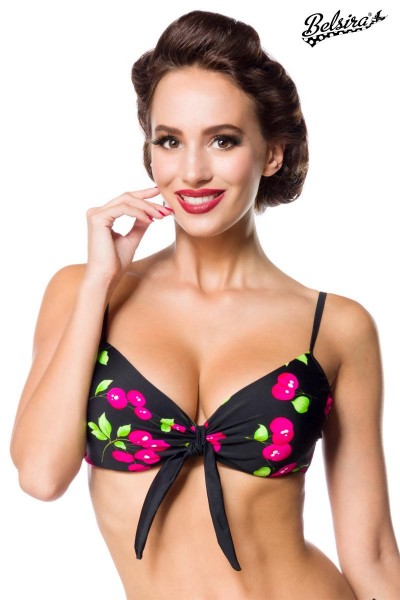 Swim Bra/Farbe:schwarz/pink/Größe:2XL