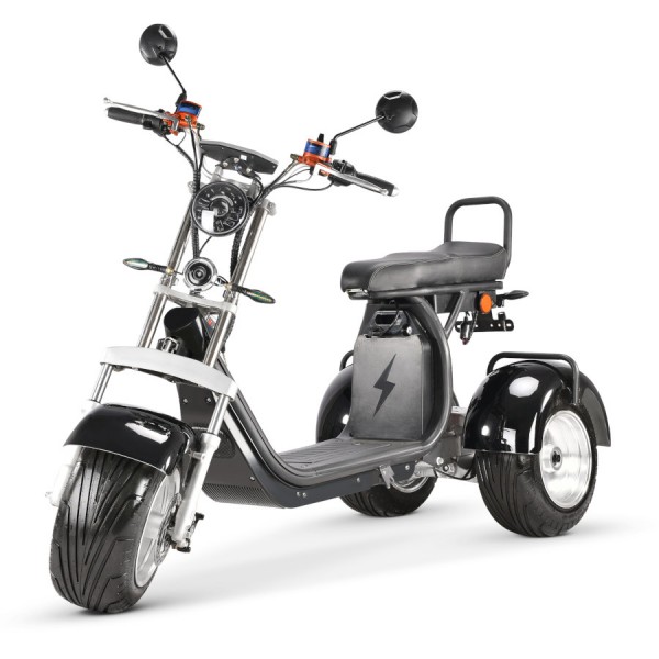 Coco Bike E-Scooter mit Straßenzulassung und drei Räder Trike CP7 - ca. 45km Reichweite, 2 Motoren |