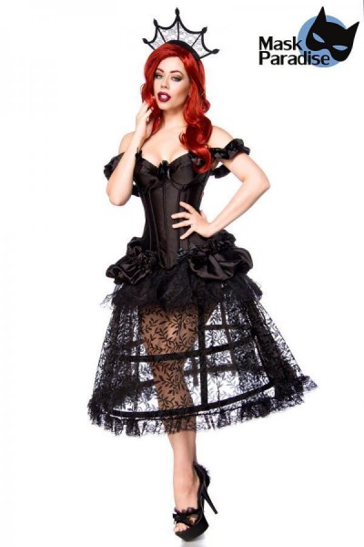 Gothic-Kostüm: Gothic Queen/Farbe:schwarz/Größe:2XL