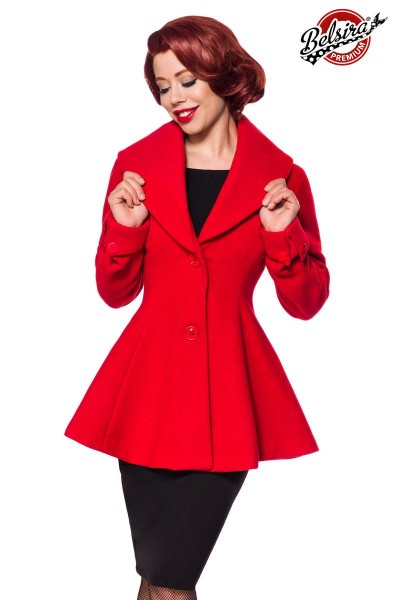 Belsira Premium Woll-Jacke/Farbe:rot/Größe:4XL