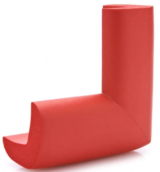 Top 20er Tisch Sicherheits Eckenschutz aus Schaumstoff Rot mit Kleber Kantenschutz mit Kleber Stoßsc