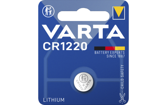 Lithium-Knopfzelle VARTA ''Electronics'' CR1220, 3V