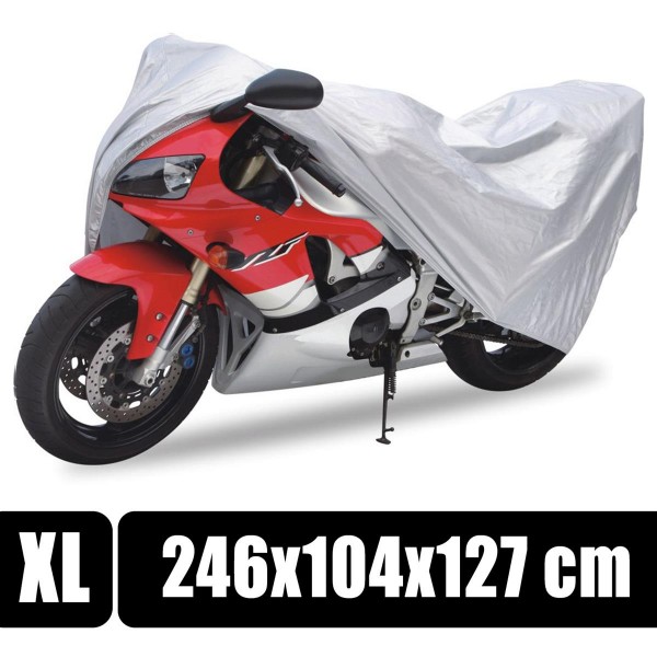 Motorrad-Abdeckplane XL 246x104x127cm - Motorradplane Motorrad Roller Moped Abdeckung Abdeckhaube