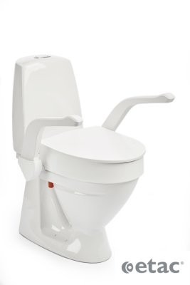 My-Loo Toilettensitzerhöhung,fest m.Deckel u.Armlehnen,10cm,