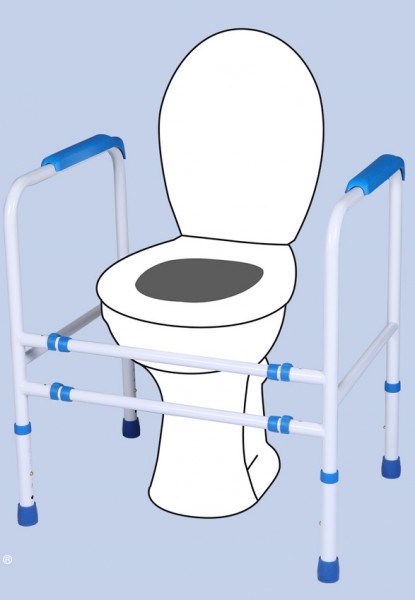 Toilettenstützgestell mit 4 Beinen