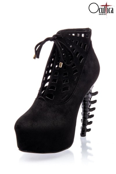 High Heel Ankle Boots/Farbe:schwarz/Größe:39