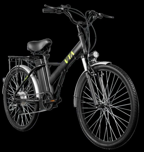 E-Bike Elektrofahrrad "Volta VB3" aus Aluminium, 36V 250W mit 10Ah Li-Ion Akku
