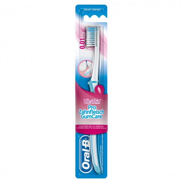 Oral-B Ultrathin Pro Zahnfleisch Zahnbürste Extra Weich Handzahnbürste mit Ultradünnen Borsten für e