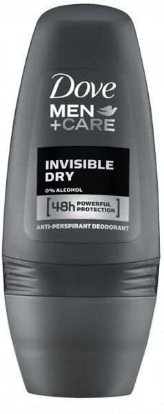 Dove 20x Men Care Deo Roll-On Invisible Dry Anti-Transpirant 50 ml