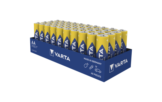 Mignon-Batterie VARTA ''Industrial Pro'' Alkaline, Typ AA, LR06, 1,5V, 40-Pack