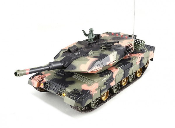 RC Panzer "Deutscher Leopard A5" 1:24 mit Schuss und Sound "809" mit IR-Battle
