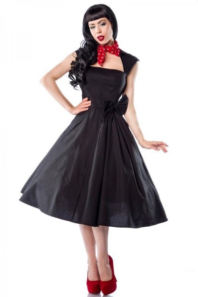 Rockabilly-Kleid/Farbe:schwarz/Größe:XL