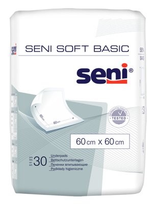 Krankenunterlage Seni Soft,Basic 90x60(2x25Stk.),
