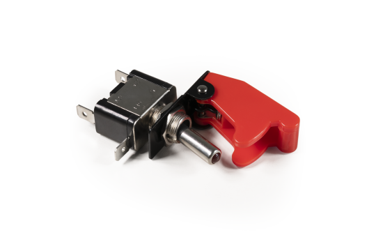 Kill-Switch McPower mit Schutzkappe und LED, 12V / 20A, rot