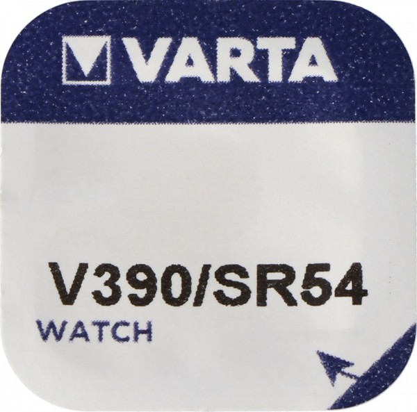 Varta Watch Knopfzelle Silberoxid V 390 1,55V SR 1130 SW Uhrenbatterie Quecksilberfrei 1er Blister V