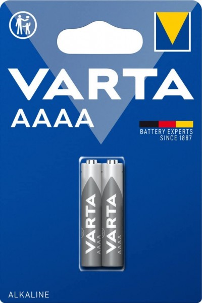 Varta Professional Mini AAAA LR61 Alkali-Mangan Batterie 1,5 V 640mAh 2er Blister 4061 LR8D425 MN250