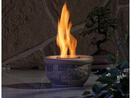 Bioethanol-Feuerschale Luna für Garten oder Terasse Fireplace