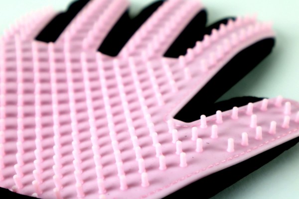 Fellpflege / Tierhaarentferner Handschuhe für Haustiere-Pink/Rosa