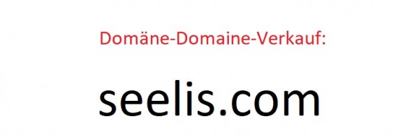 seelis.com Verkauf Domaineverkauf Domäneverkauf For Sale