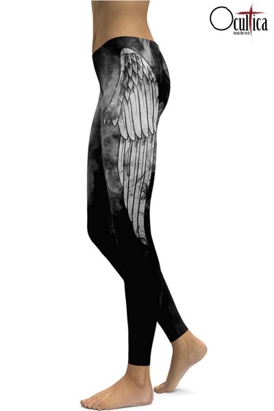 winged Leggings/Farbe:schwarz/Größe:2XL